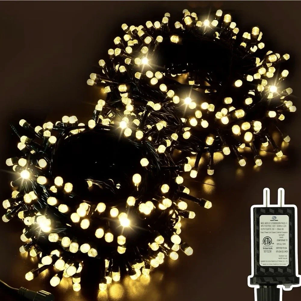 ULG Bubble LED String Lights 200/300 LED Warm White Indoor Outdoor Decor‎
